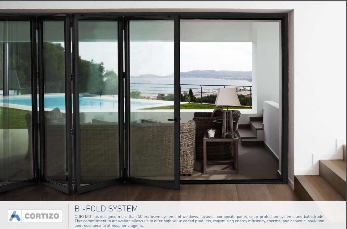Cortizo bi-folding doors
