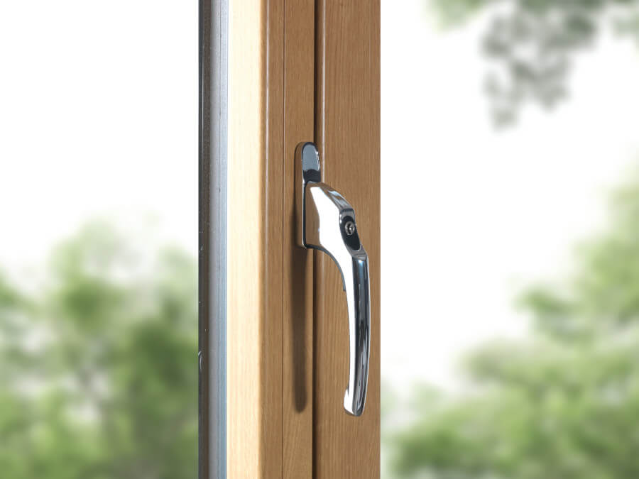 flush sash chrome hardware