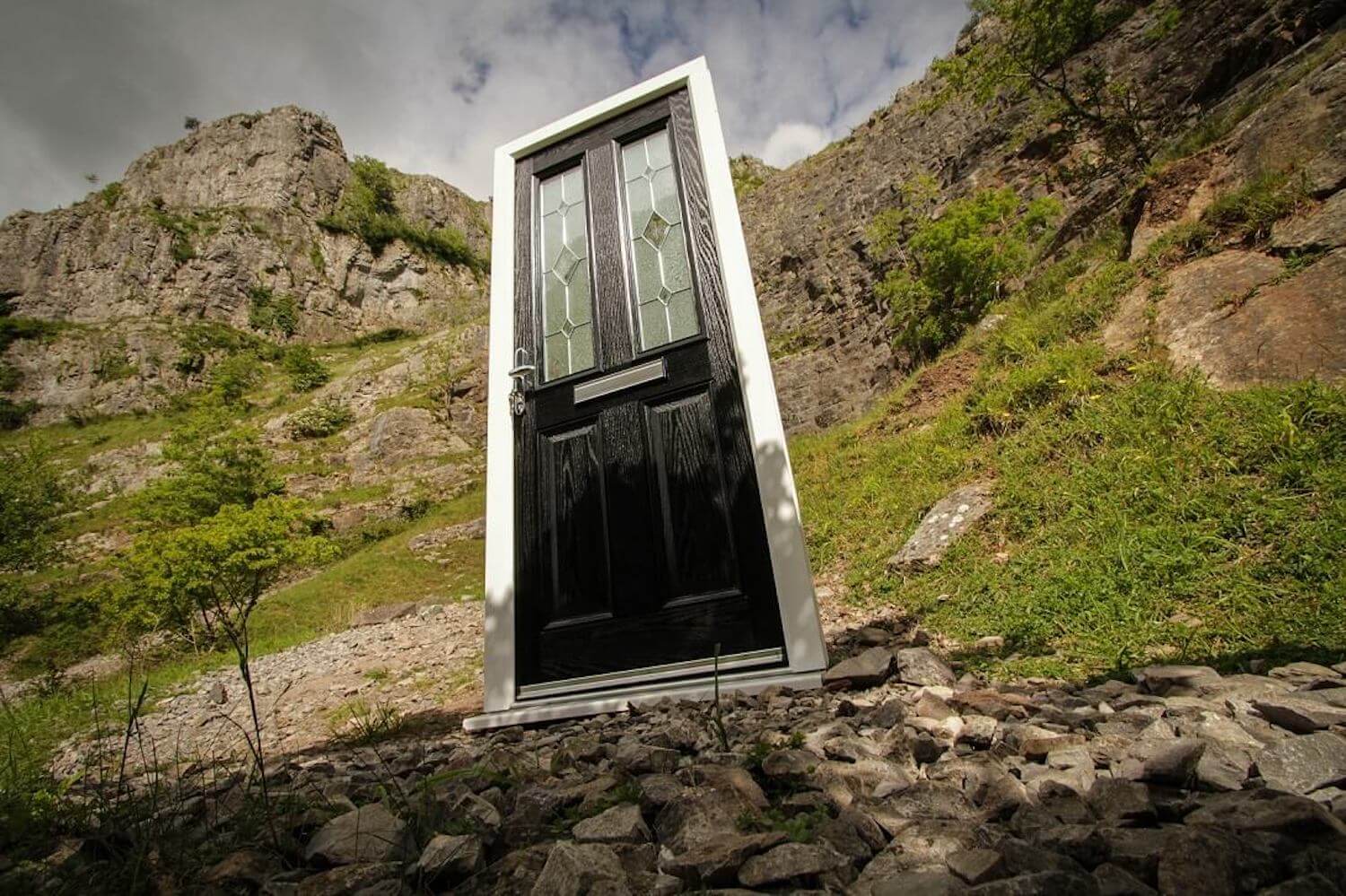Xtreme door in Cheddar Gorge