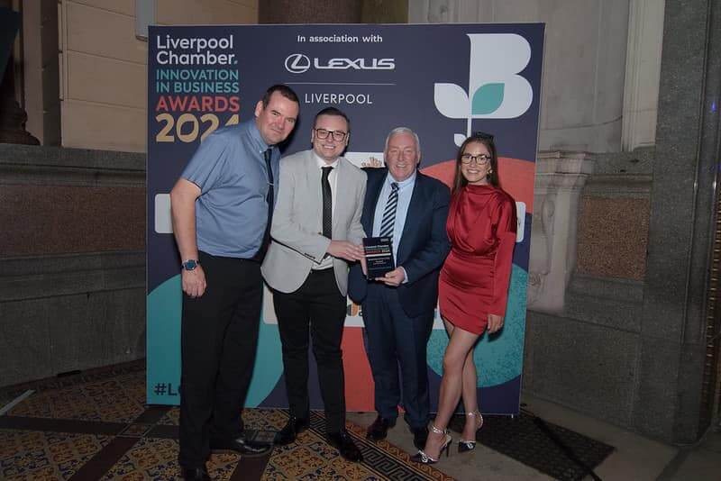 Warwick North West Win at liverpool chamber innovation awards 2024
